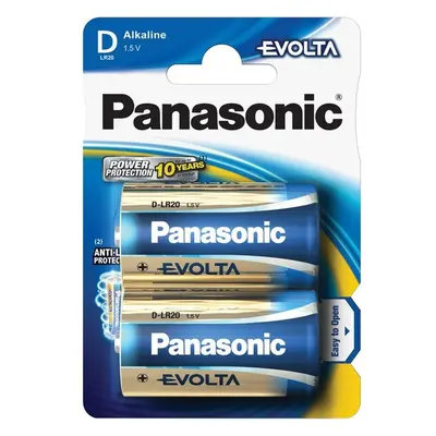 Panasonic EVOLTA Platinum D alkalická baterie (2ks)