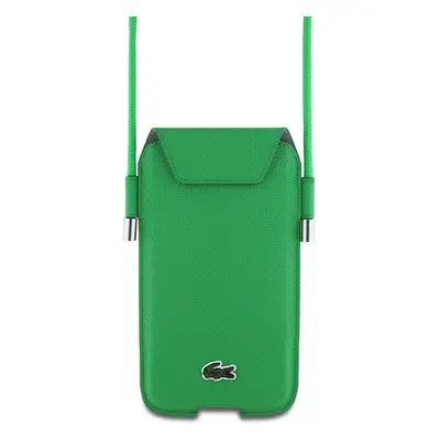 Lacoste PVC Iconic Petit Pique pouzdro na telefon XL zelené