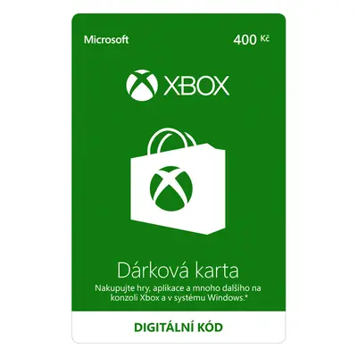 Xbox Live - kredit 400 Kč (digitální verze)