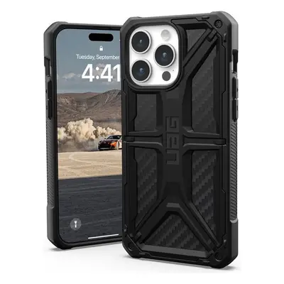 UAG Monarch, carbon fiber - iPhone 15 Pro Max (114298114242) Tmavě šedá