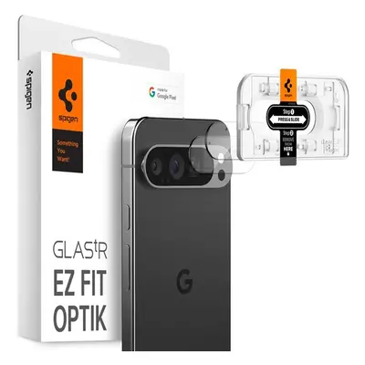 Spigen Glass tR EZ Fit Optik 2 Pack tvrzené sklo na fotoaparát Google Pixel 9 Pro XL čiré