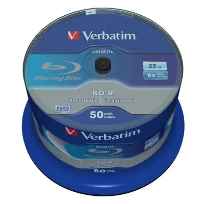 VERBATIM BD-R SL Datalife (50 ks) Blu-Ray/Spindle/6x/25GB