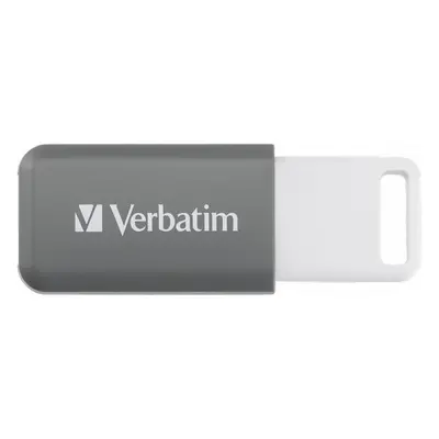 VERBATIM Flash Disk 128GB DataBar USB 2.0 Drive, šedý Šedá