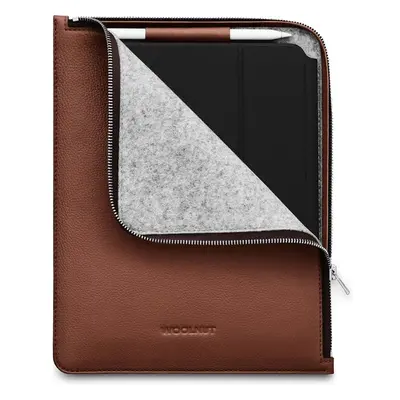 Woolnut kožené Folio pouzdro pro 11" iPad Pro/Air hnědé