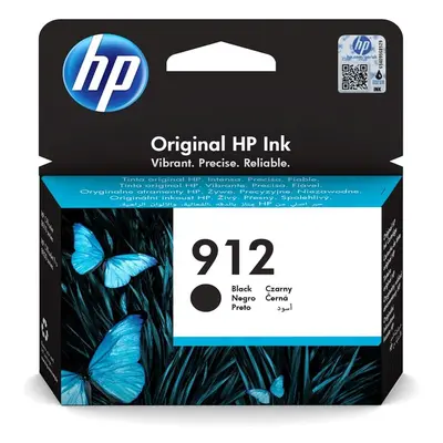 HP 912 originální inkoustová kazeta černá 3YL80AE Černá