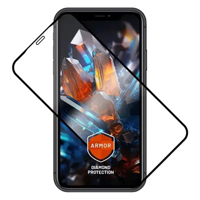 FIXED Armor prémiové tvrzené sklo s aplikátorem Apple iPhone XR/11 černé