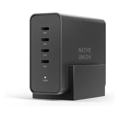 Native Union Fast GaN Charger PD 140W víceportová nabíječka černá