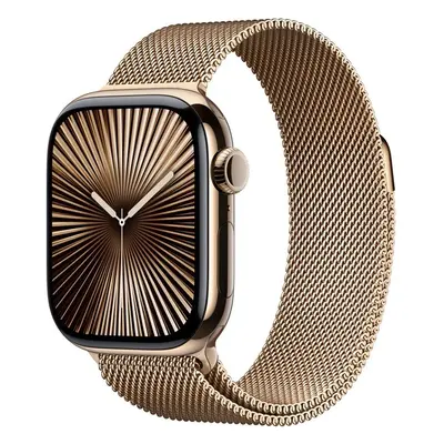 Apple Watch 41/40/38mm zlatý milánský tah Zlatá