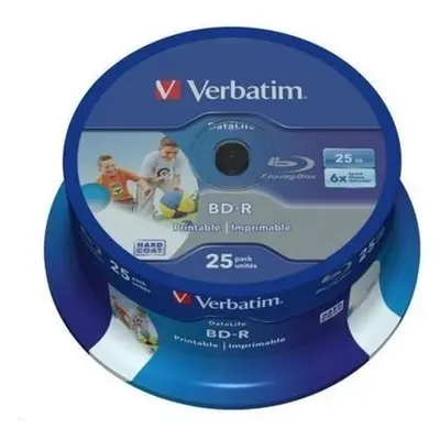 VERBATIM BD-R SL Datalife HTL (25 ks) Blu-Ray/Spindle/6x/25GB