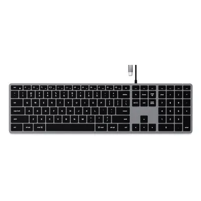 Satechi Slim W3 USB-C BACKLIT Wired Keyboard ST-UCSW3M Vesmírně šedá