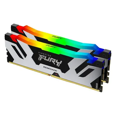 Kingston FURY Renegade DDR5 32GB 7600MHz CL38 2x16GB RGB Černostříbrná Černá