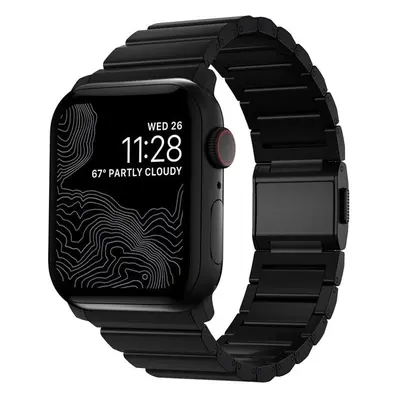 Nomad titanový řemínek Apple Watch 44/42 mm Černá