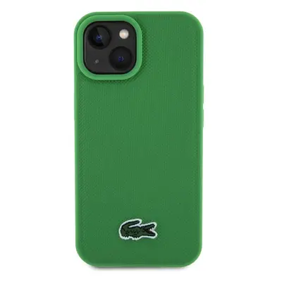 Lacoste Iconic Petit Pique Woven Logo Magsafe kryt iPhone 15 zelený