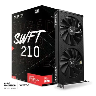 XFX Speedster SWFT 210 AMD Radeon RX 7600 CORE 8GB GDDR6 (RX-76PSWFTFY) Černá