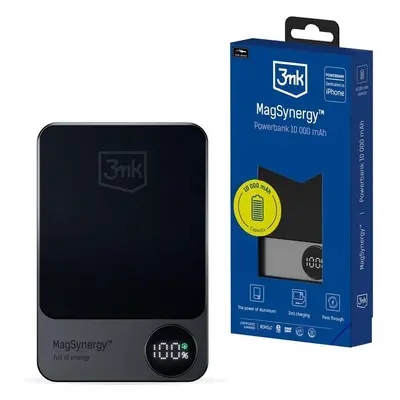 3mk MagSynergy powerbanka 10000 mAh černá