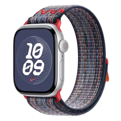 Apple Watch 41/40/38mm modro-červený provlékací sportovní řemínek Nike Modrá/červená