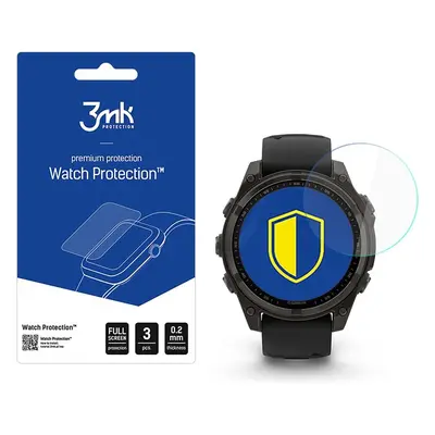 3mk ochranné sklo Watch Protection FlexibleGlass pro Garmin Fénix 8 Solar/Sapphire 47mm Čirá