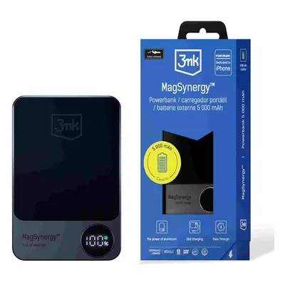 3mk MagSynergy powerbanka 5000 mAh černá