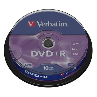 VERBATIM DVD+R(10 ks)Spindle/General Retail/16x/4.7GB