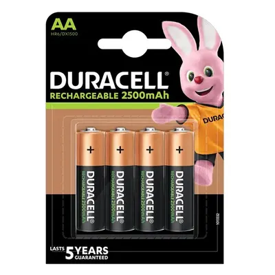 Duracell Rechargeable AA nabíjecí baterie, 2500mAh, 4 ks