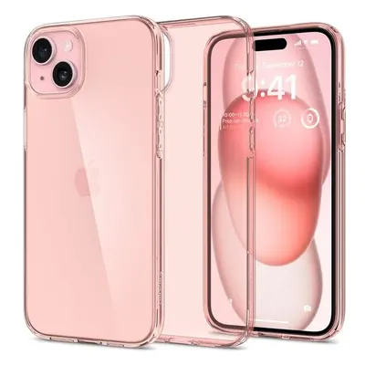 Spigen Crystal Flex kryt iPhone 15 Plus růžový