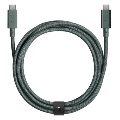 Native Union Belt Cable Pro USB-C 240W nabíjecí kabel, 2,4m, zelený