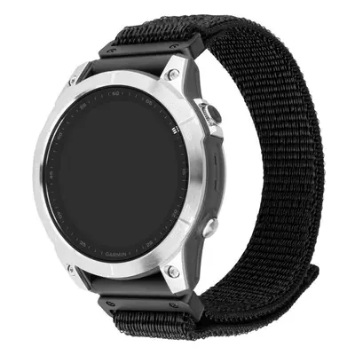 FIXED Nylon Sporty Strap řemínek pro Garmin QuickFit (22mm) černý