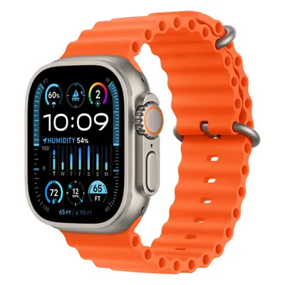 Apple Watch 49/45/44/42mm oranžový Oceánský řemínek Oranžová