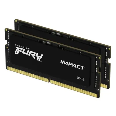 Kingston Fury Impact 32GB 4800MHz CL38 DDR5 SO-DIMM (2x16) Black KF548S38IBK2-32 Černá