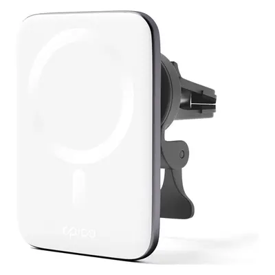 EPICO Ultrathin Wireless Car Charger s MagSafe stříbrná/bílá Bílá