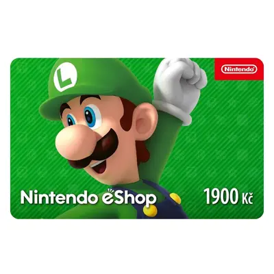 Karta na e-shop Nintendo 1900 CZK