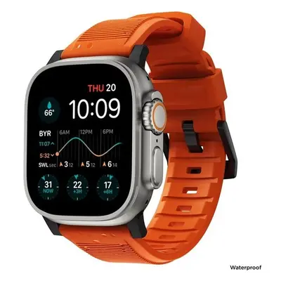 Nomad Rugged Strap Orange/Black Apple Watch 42/44/45/Ultra 49mm NM01217985 Oranžová