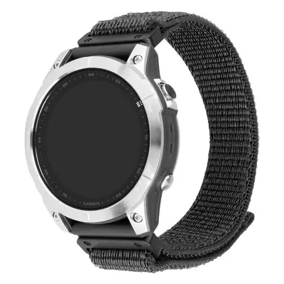 FIXED Nylon Sporty Strap řemínek pro Garmin QuickFit (26mm) tmavě šedý