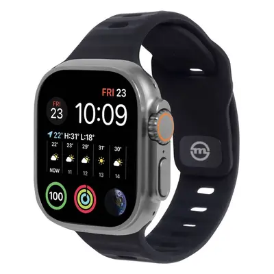 Mobile Origin Strap Black Apple Watch 49mm/45mm/44mm/42mm AWS-01-BLK Černá