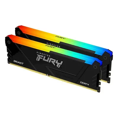 Kingston FURY Beast 32GB 3200MHz DDR4 CL16 DIMM (2x16GB) RGB XMP (KF432C16BB12AK2/32) Černá