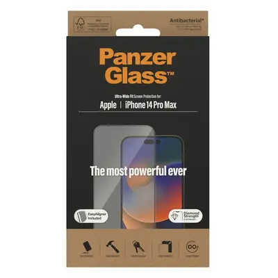 PanzerGlass™ Ultra-Wide Fit iPhone 14 Pro Max s instalačním rámečkem