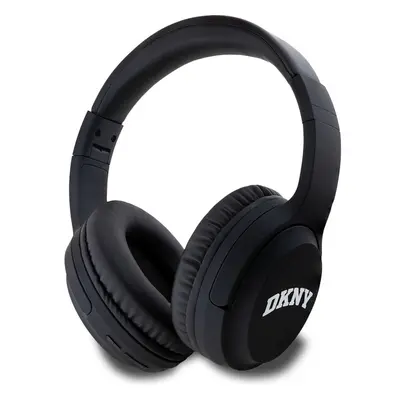 DKNY PU Leather Arch Logo Bluetooth Stereo Headphone černé