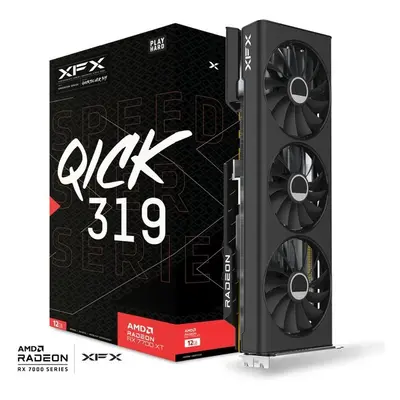 XFX Speedster QICK 319 AMD Radeon RX-7700 XT 12GB GDDR6 (RX-77TQICKB9) Černá