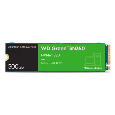 WD GREEN SSD NVMe 500GB PCIe SN350, Geb3 8GB/s WDS500G2G0C