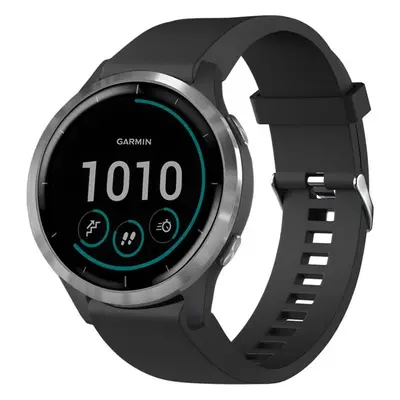 FIXED Silicone Strap řemínek pro Garmin QuickFit (20mm) černý