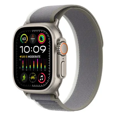 Apple Watch 49/45/44/42mm zeleno-šedý Trailový tah M/L Zeleno-šedá