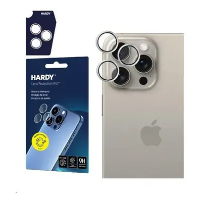 3mk Hardy Lens Protection Pro skla na fotoaparát Apple iPhone 15 Pro přírodní titan