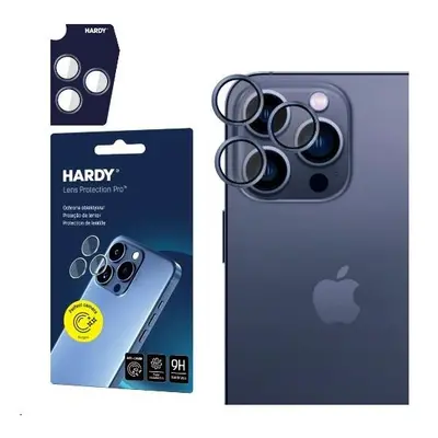 3mk Hardy Lens Protection Pro skla na fotoaparát Apple iPhone 15 Pro Max modrá