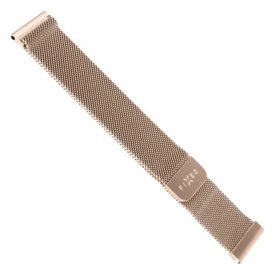 FIXED Mesh Strap síťovaný nerezový řemínek (20mm) růžově zlatý