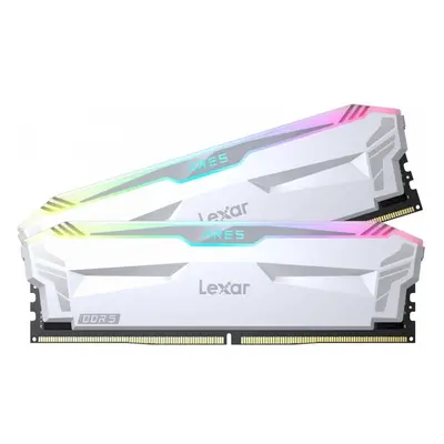 Lexar ARES RGB 32GB (2x16GB) DDR5 6000MHz CL32 bílá EXPO (LD5EU016G-R6400GDWA) Bílá