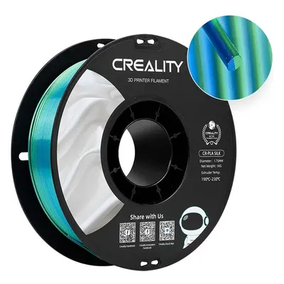 Creality CR-Silk filament 1,75 mm 1 kg modrá/zelená Modrá/zelená