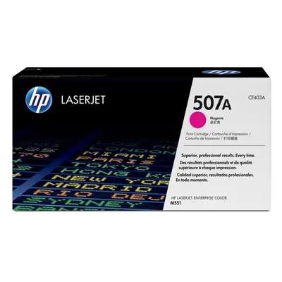 HP 507A Magenta LaserJet Toner Cartridge Růžová