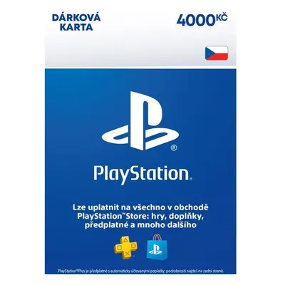 PlayStation Store dárková karta 4000 Kč