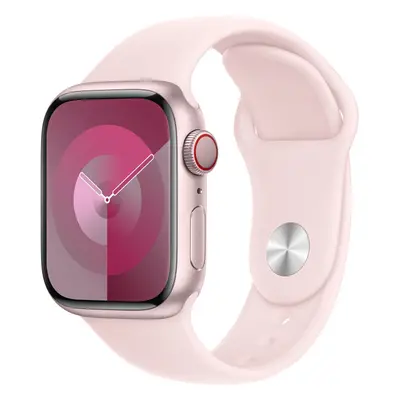 Apple Watch 41/40/38mm světle růžový sportovní řemínek S/M Světle růžová