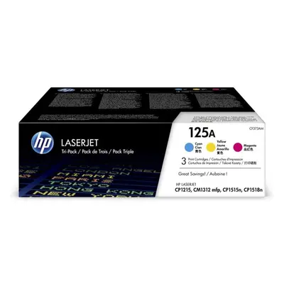 HP 125A CYM Tri-Pack LJ Toner Cartridge Vícebarevná